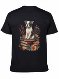 Dog on Books Graphic Tee