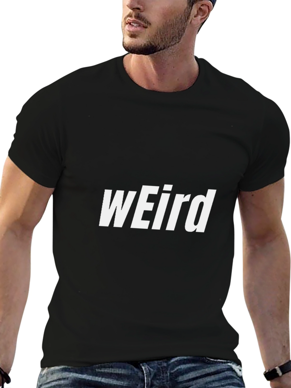 Weird Graphic Tee - Unisex Black T-Shirt