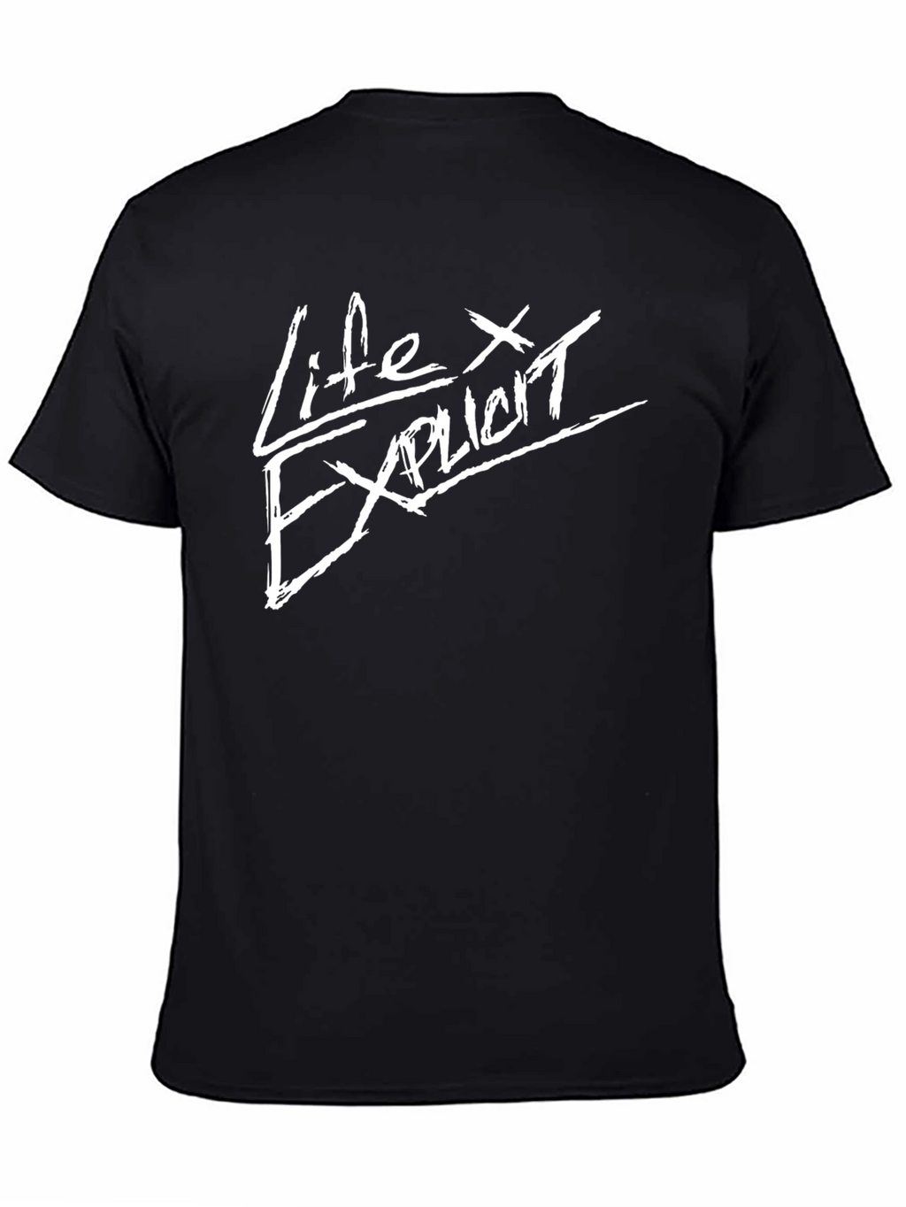 Life Explicit Graphic Tee - Black Cotton