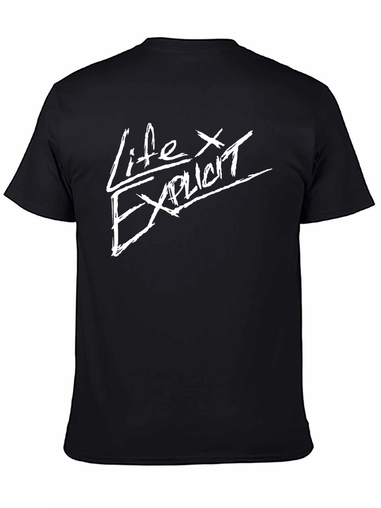 Life Explicit Graphic Tee - Black Cotton