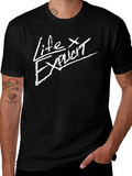 Life Explicit Graphic Tee - Black Cotton