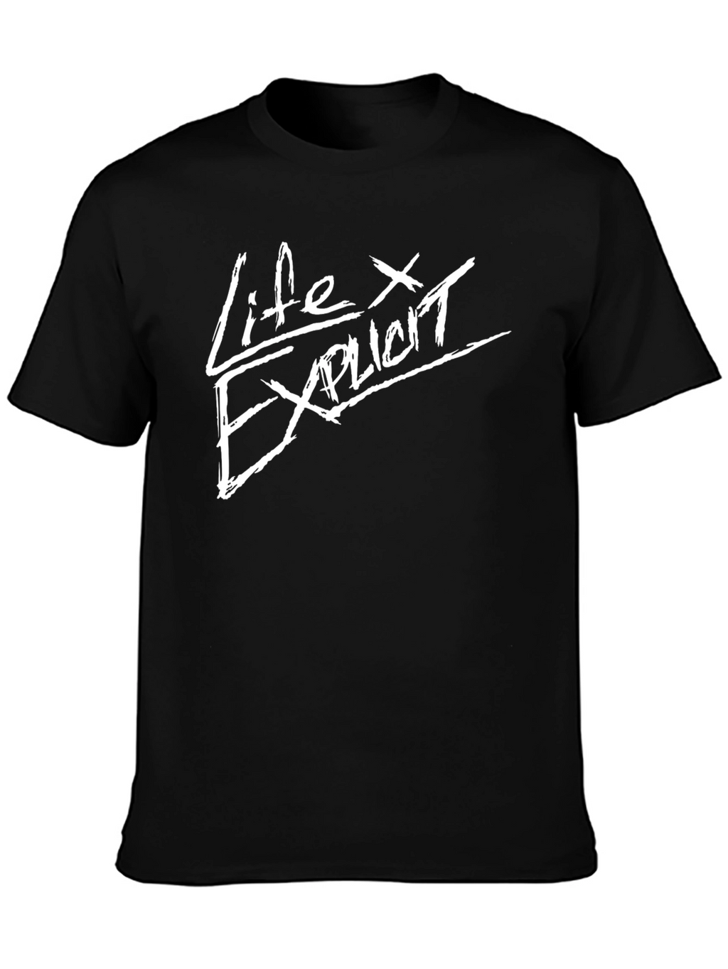 Life Explicit Graphic Tee - Black Cotton