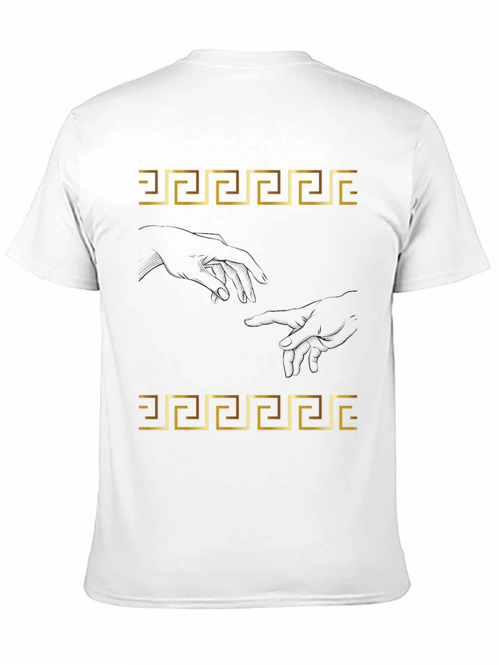 Creation of Adam T-Shirt - Greek Key Art