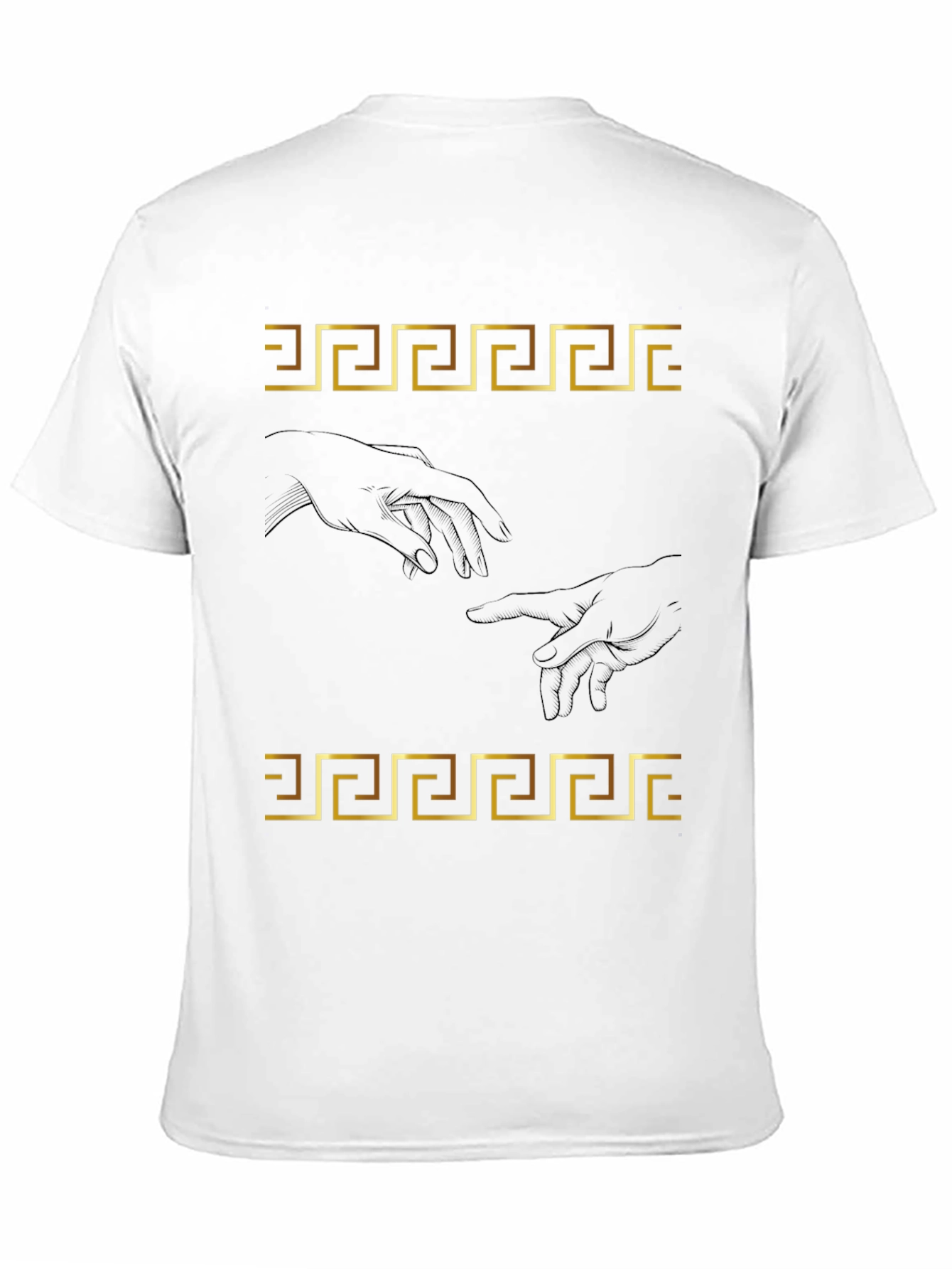 Creation of Adam T-Shirt - Greek Key Art