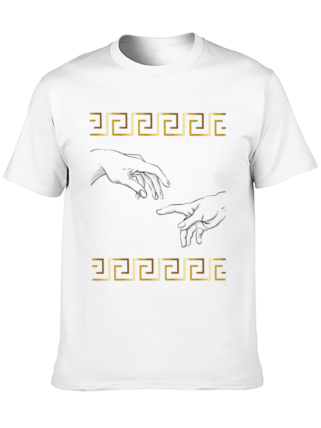 Creation of Adam T-Shirt - Greek Key Art
