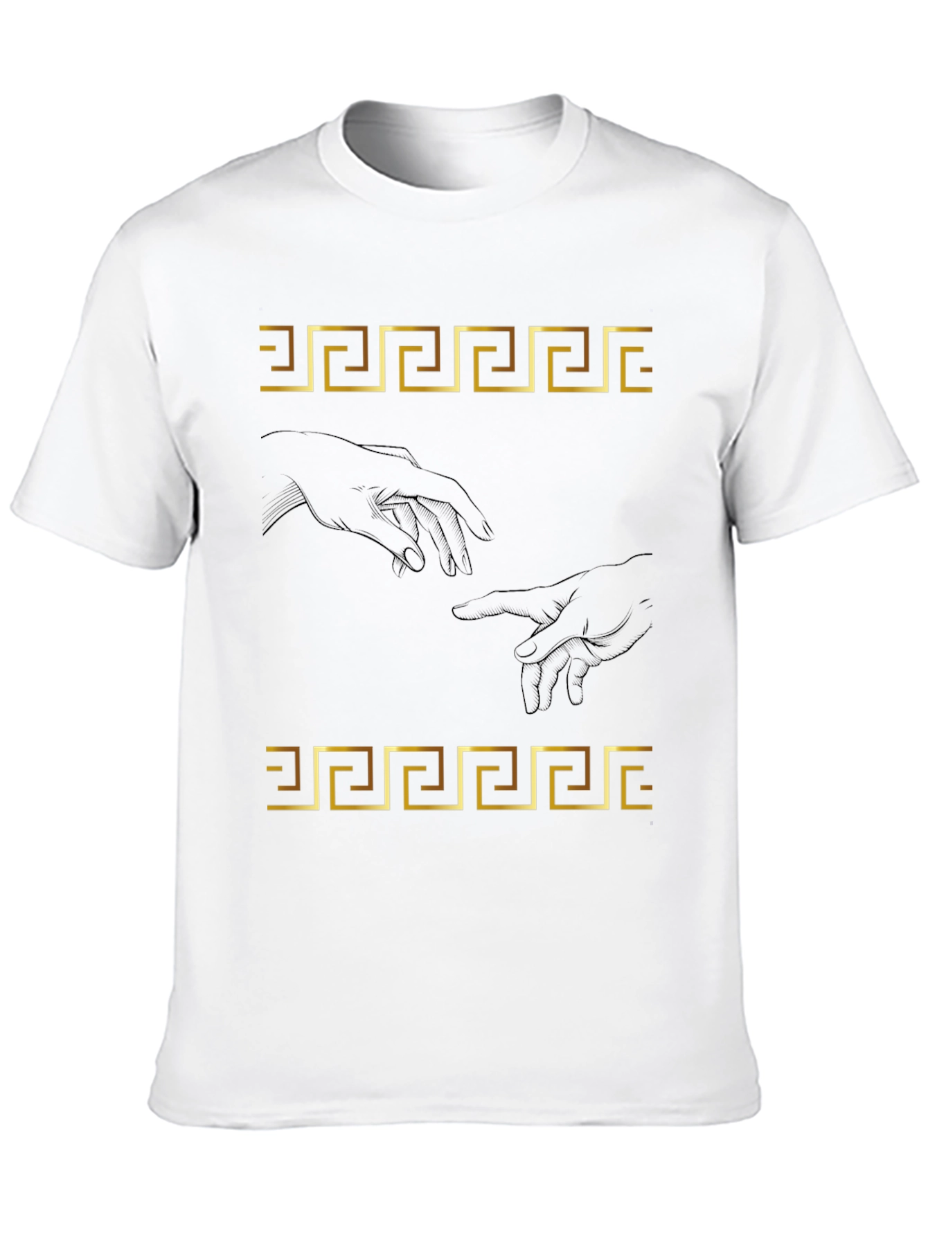 Creation of Adam T-Shirt - Greek Key Art
