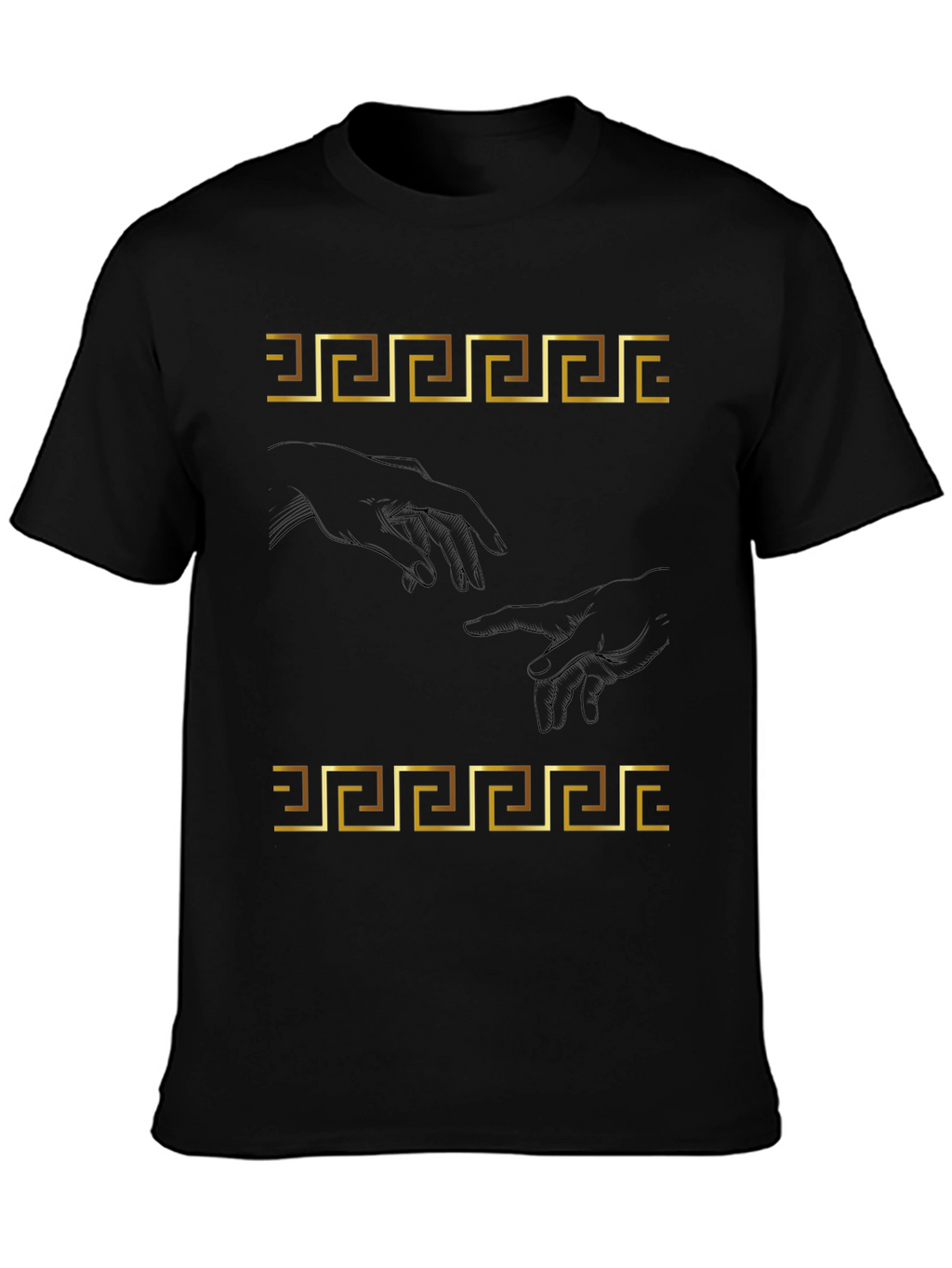 Creation of Adam T-Shirt - Greek Key Art