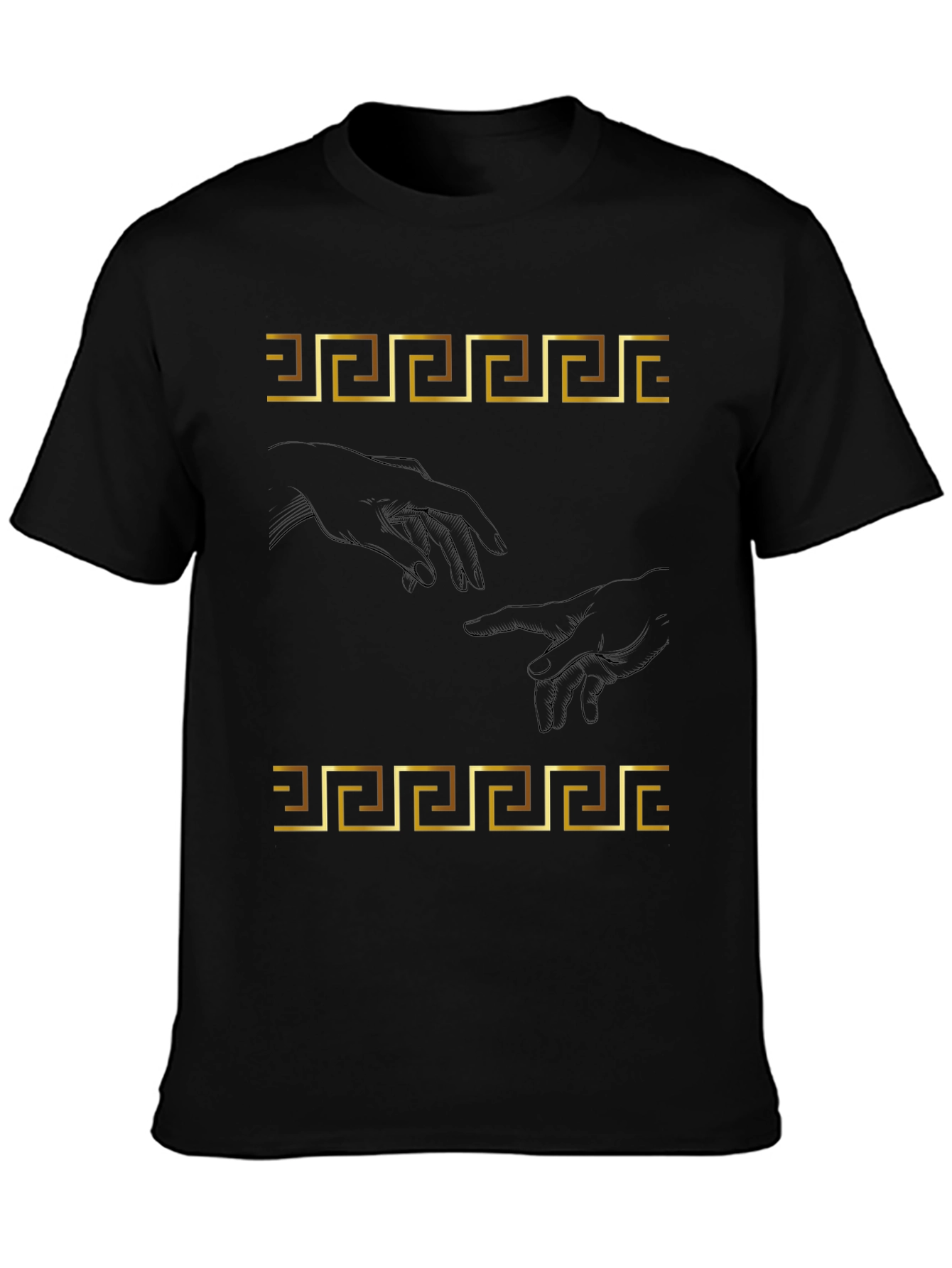 Creation of Adam T-Shirt - Greek Key Art