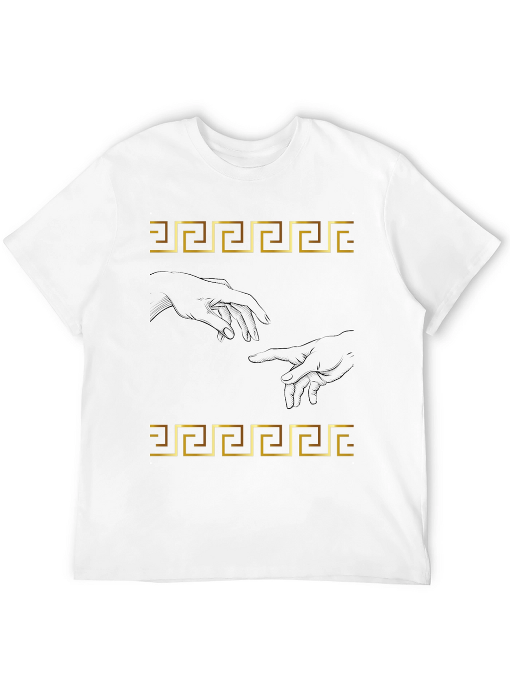 Creation of Adam T-Shirt - Greek Key Art