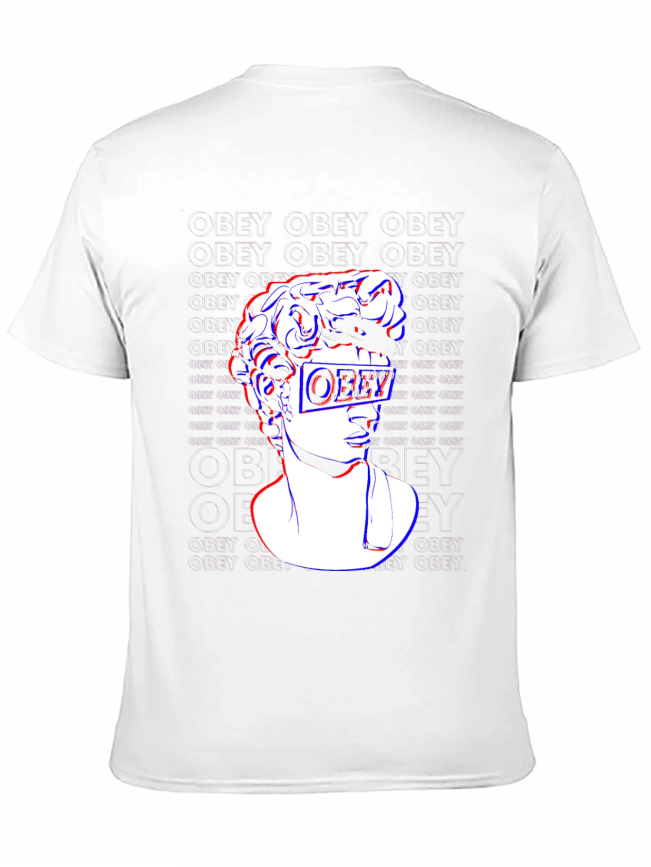 Obey Statue Graphic Print T-Shirt - Stylish Black Tee