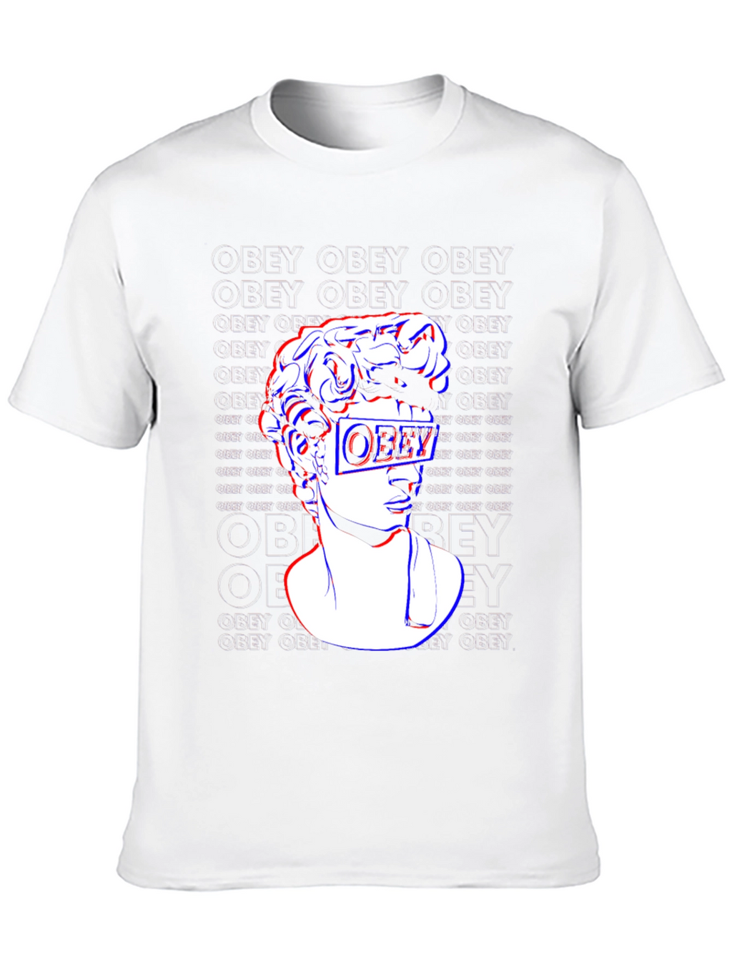 Obey Statue Graphic Print T-Shirt - Stylish Black Tee