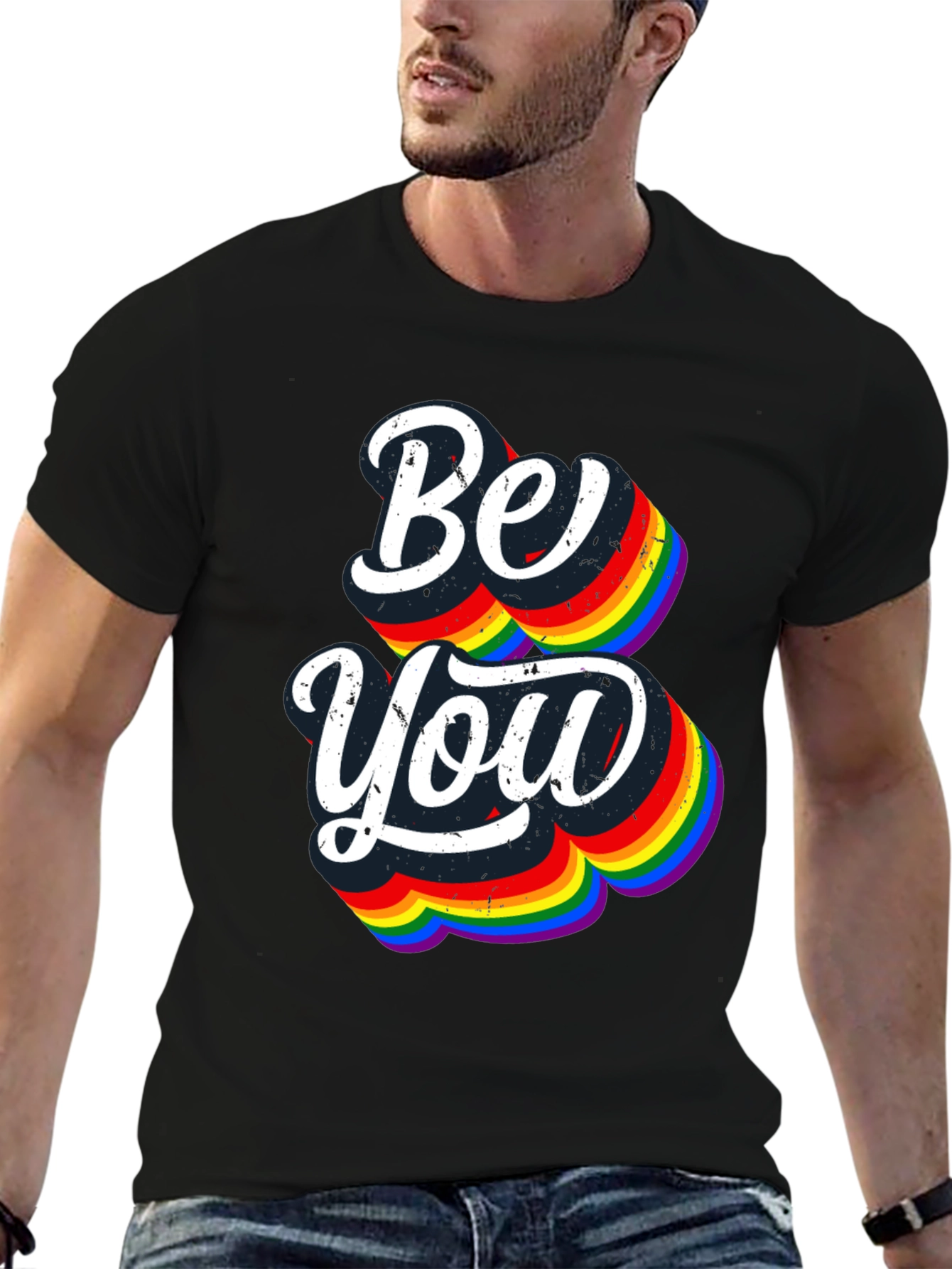 Be You Rainbow Graphic Tee - Pride Shirt