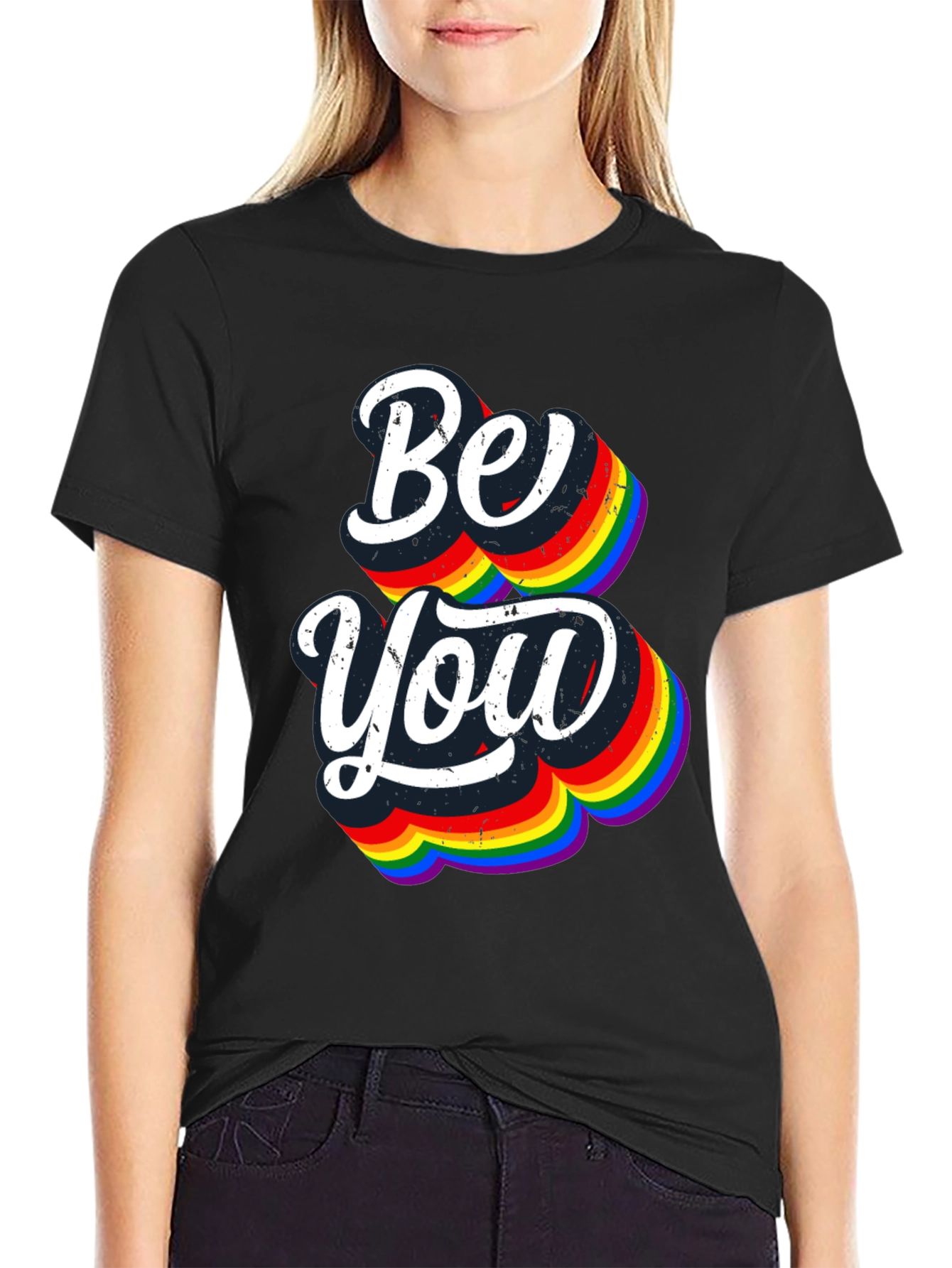 Be You Rainbow Graphic Tee - Pride Shirt
