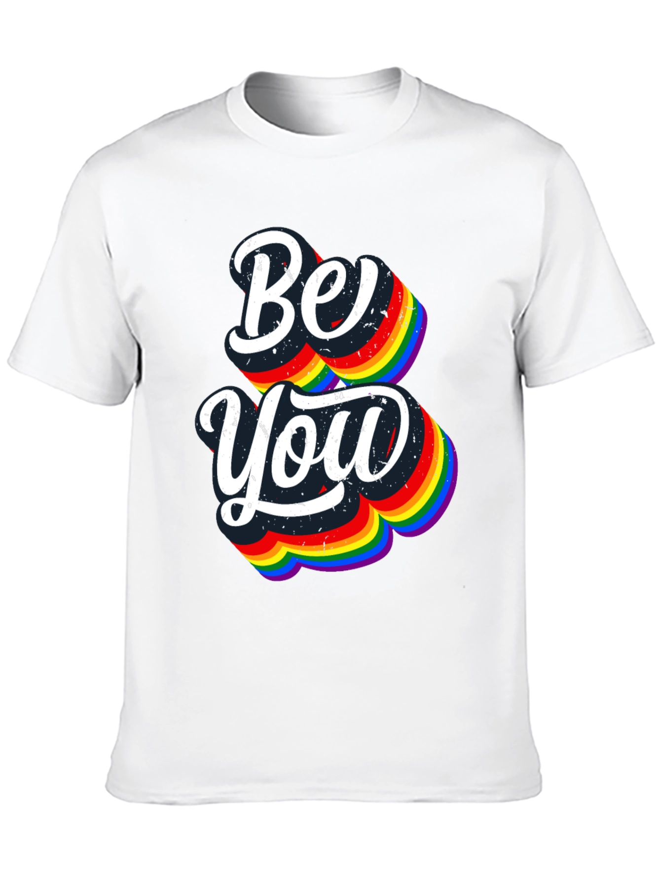 Be You Rainbow Graphic Tee - Pride Shirt