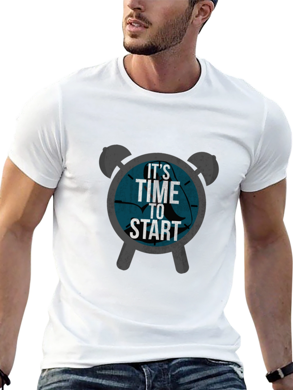 Time To Start Graphic Tee - Black