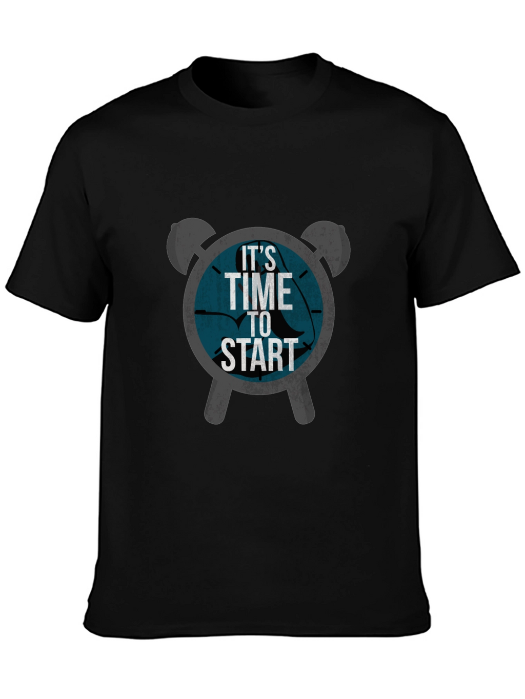 Time To Start Graphic Tee - Black