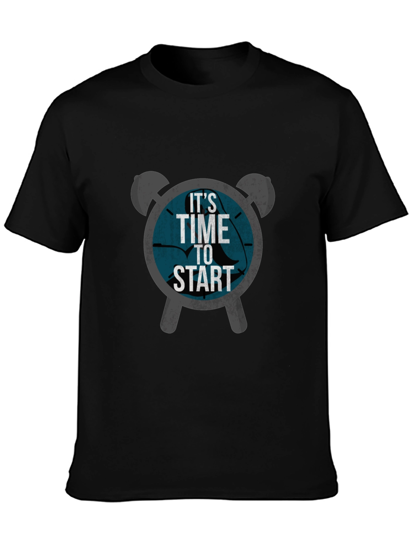 Time To Start Graphic Tee - Black