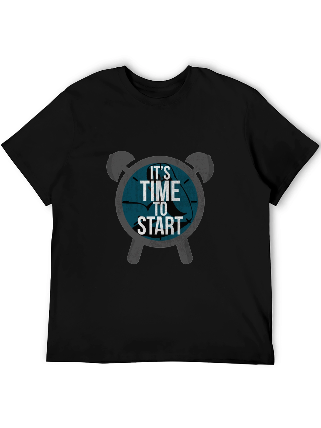 Time To Start Graphic Tee - Black