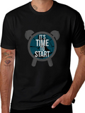 Time To Start Graphic Tee - Black