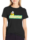 TheDuckyPlays Black Cotton Graphic Tee