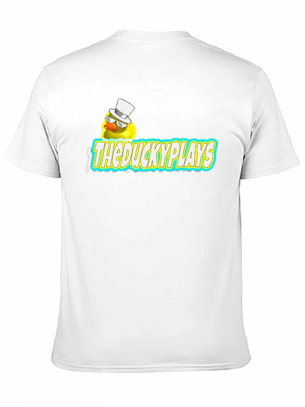 TheDuckyPlays Black Cotton Graphic Tee