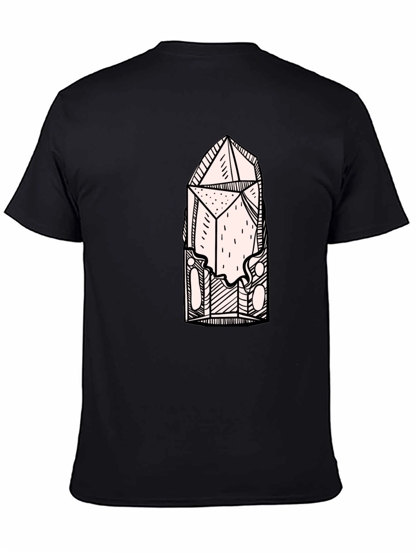 Crystal Design Black T-Shirt