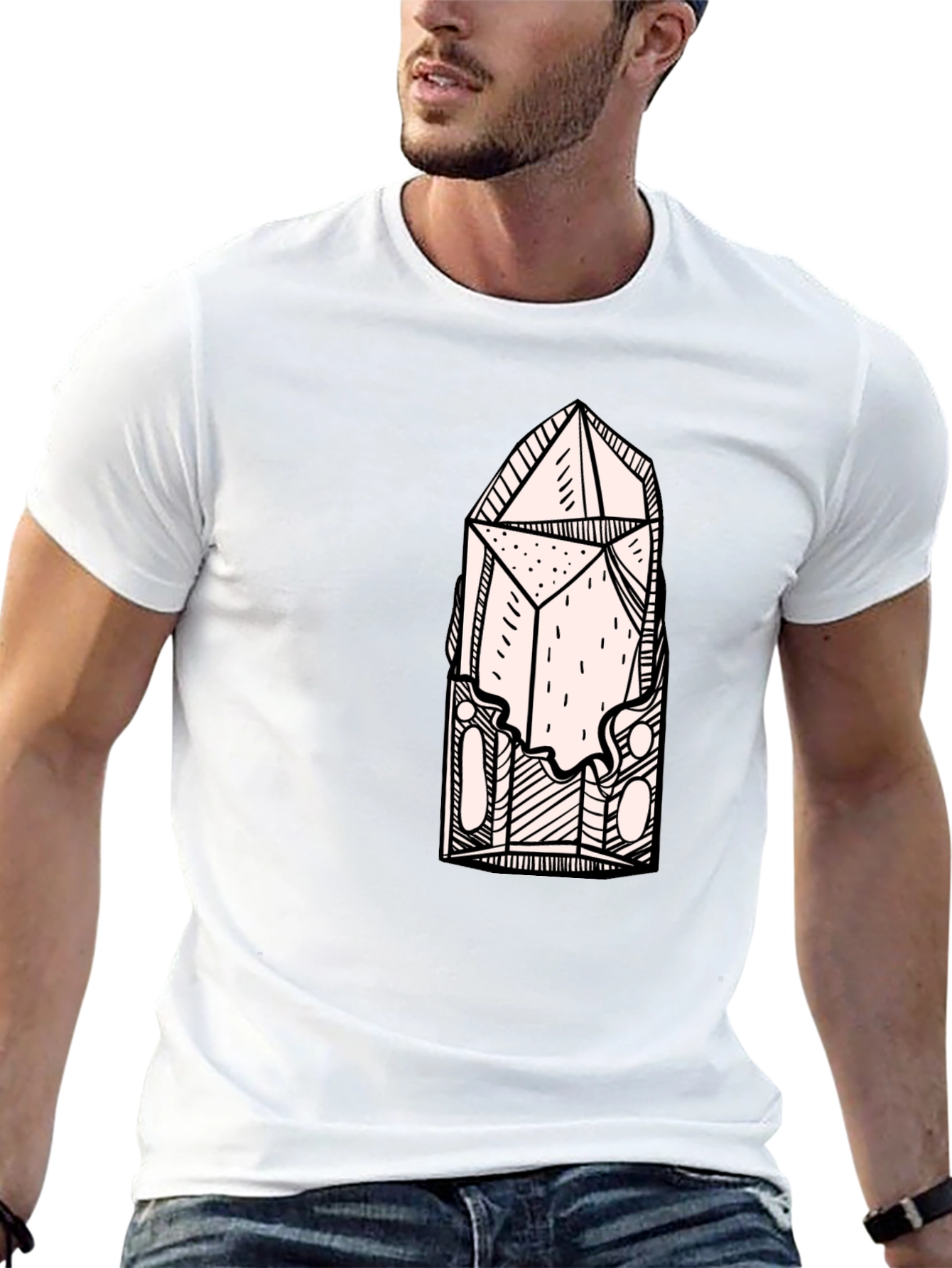 Crystal Design Black T-Shirt