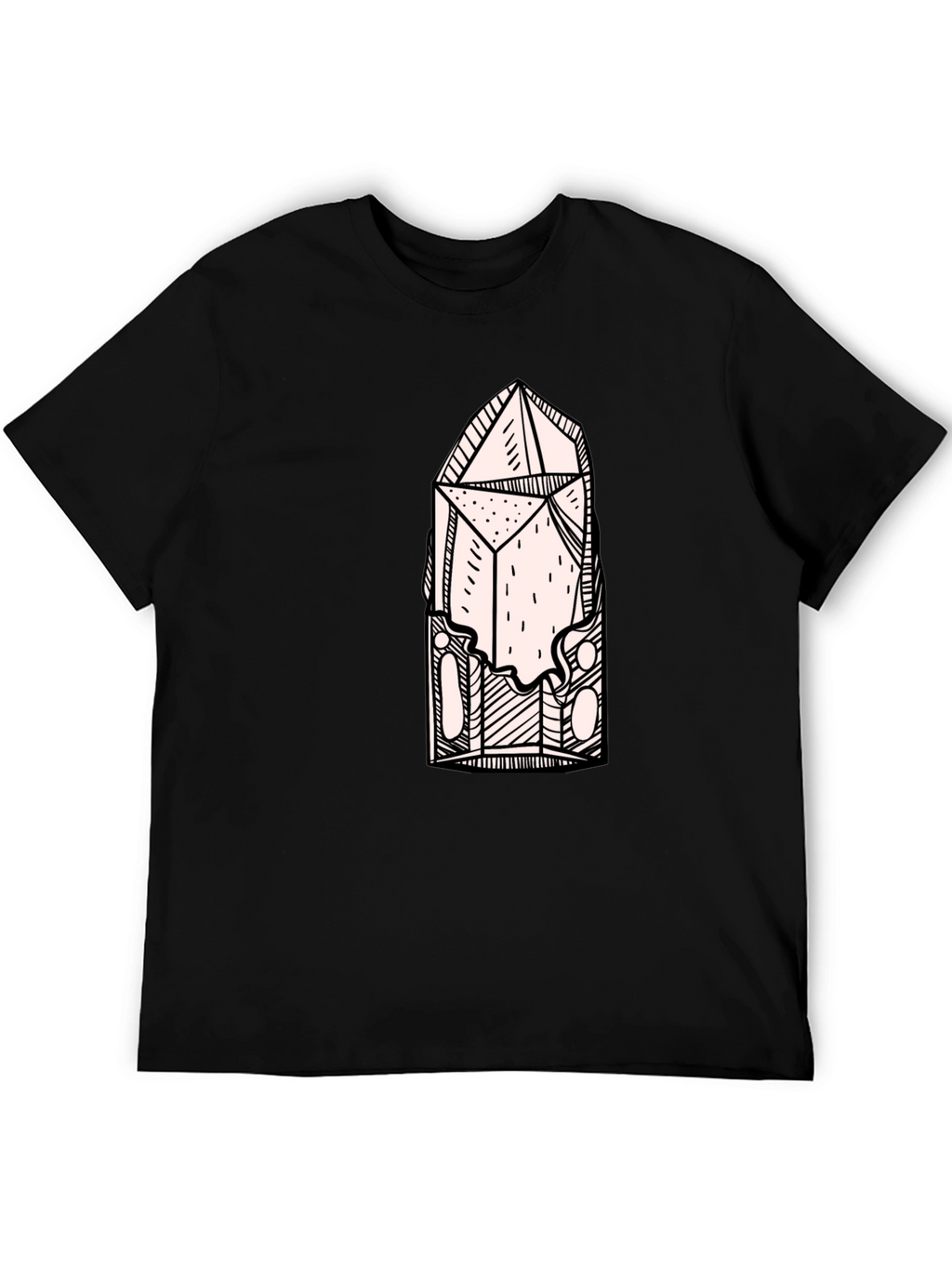 Crystal Design Black T-Shirt