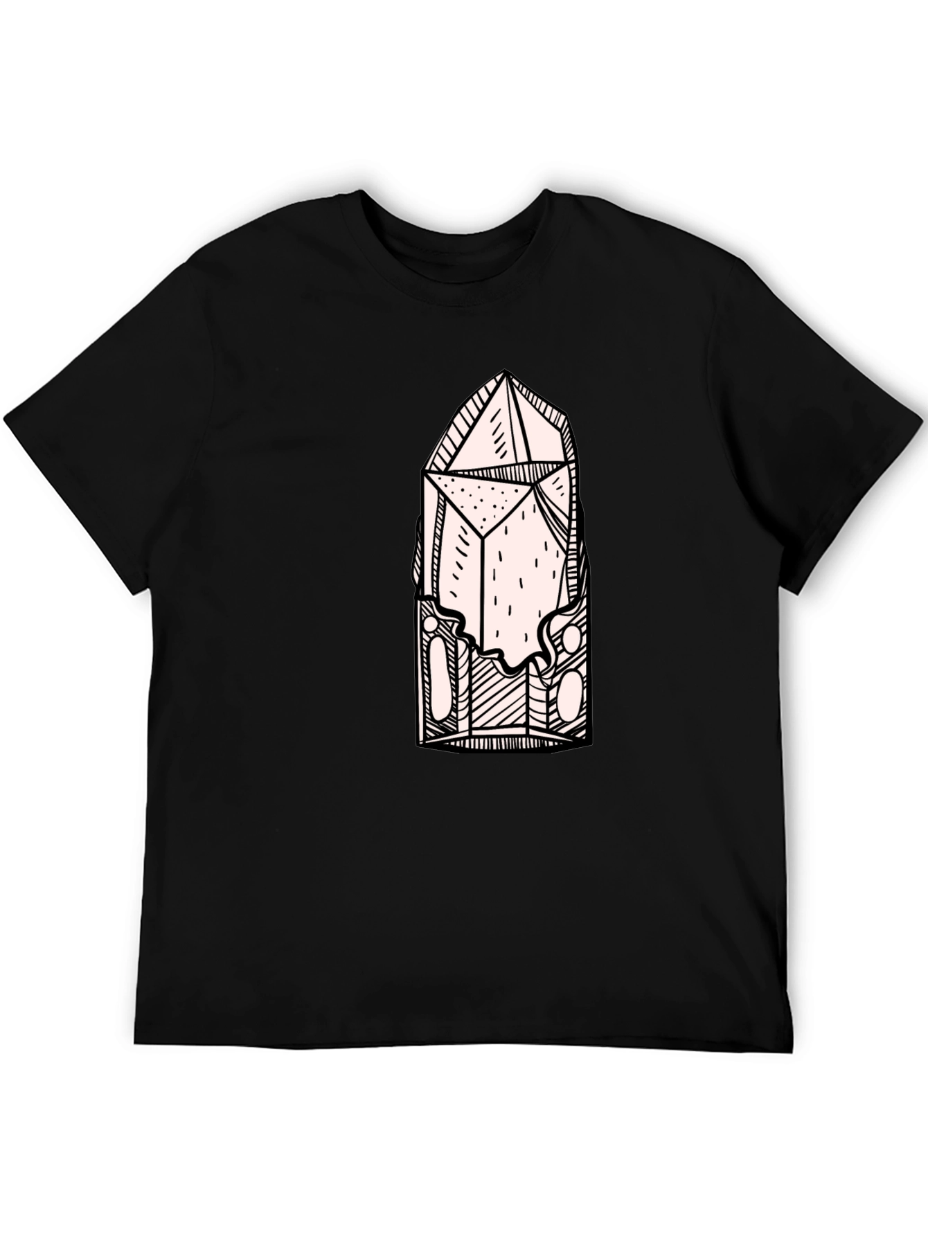 Crystal Design Black T-Shirt