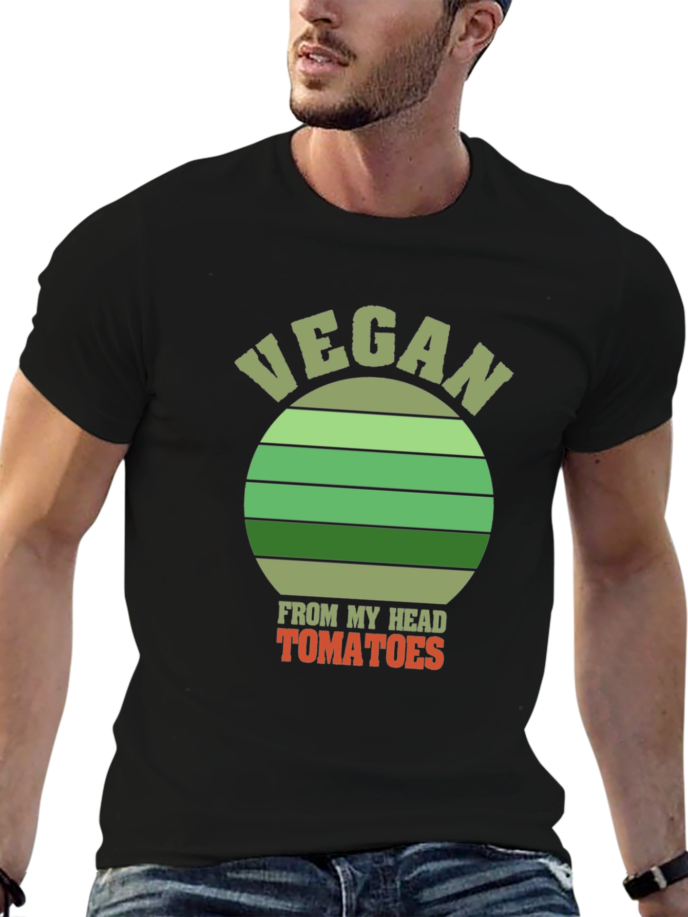 Vegan From My Head Tomatoes Graphic Tee