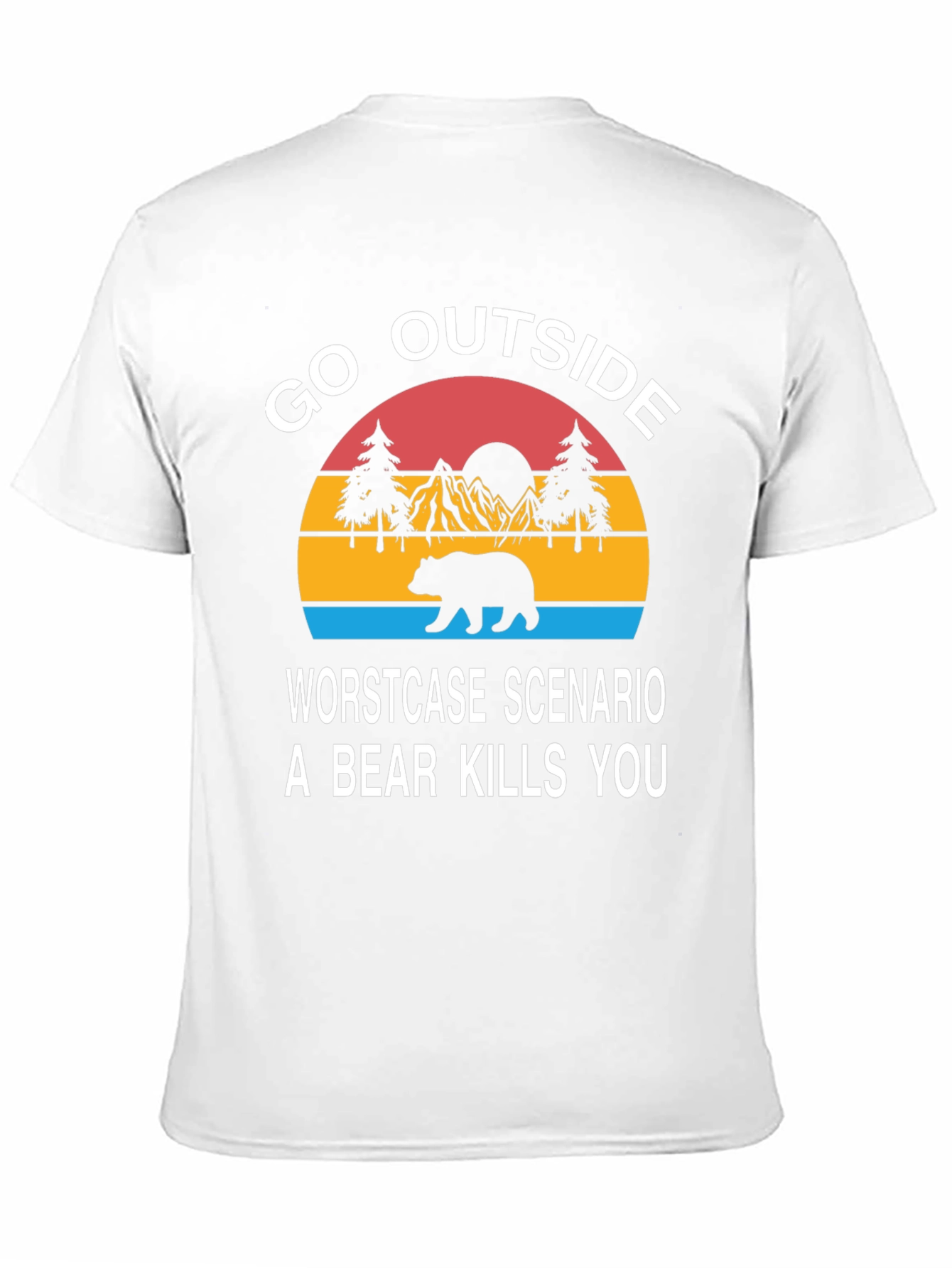 Go Outside Bear Graphic Tee