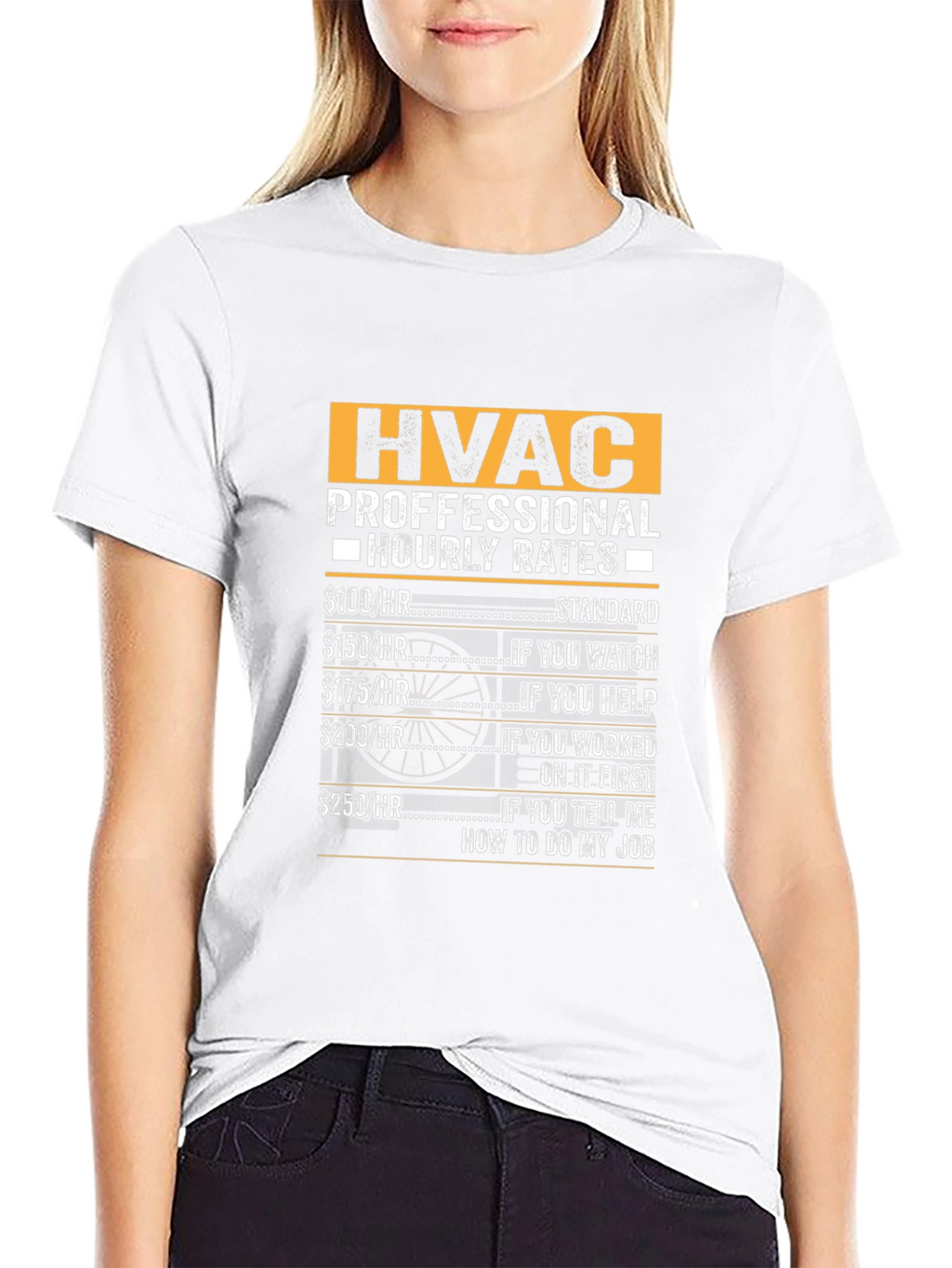 HVAC Technician Hourly Rates Funny T-Shirt