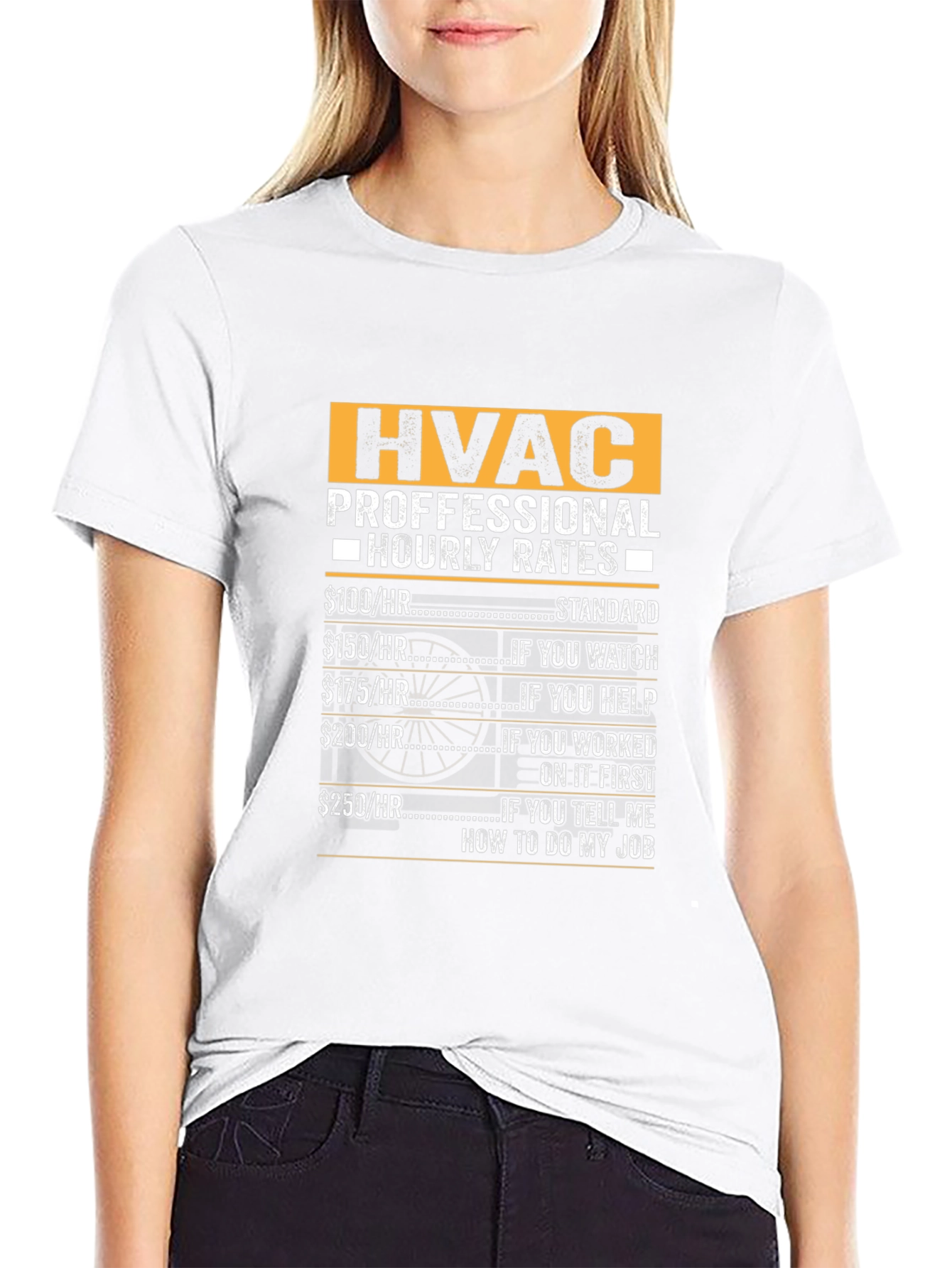 HVAC Technician Hourly Rates Funny T-Shirt