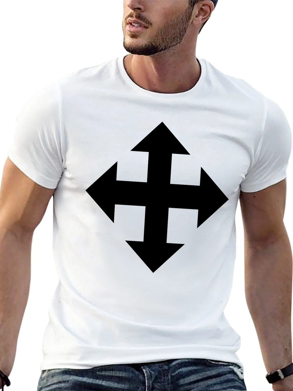 Directional Arrow T-Shirt - Bold Design