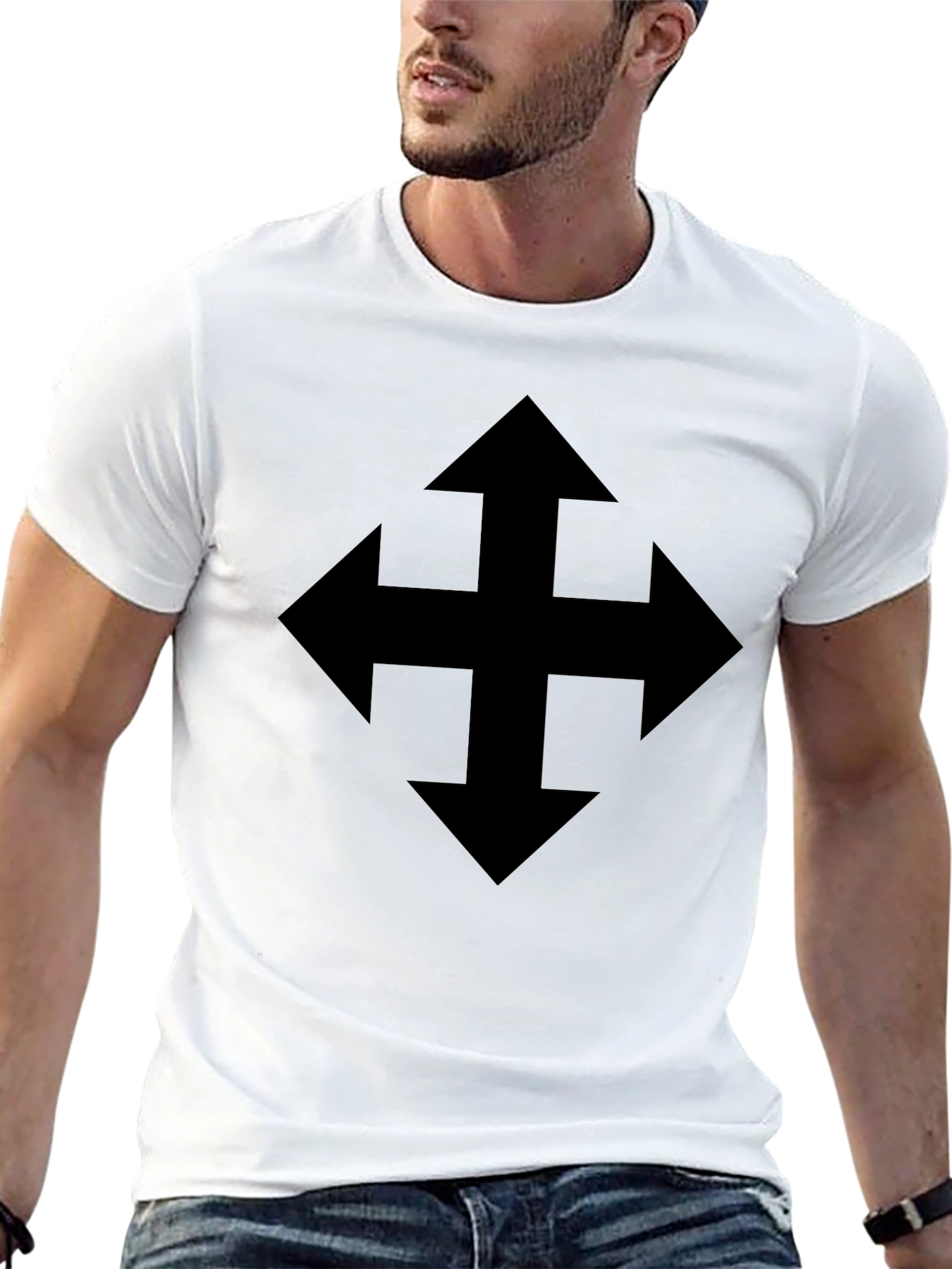 Directional Arrow T-Shirt - Bold Design