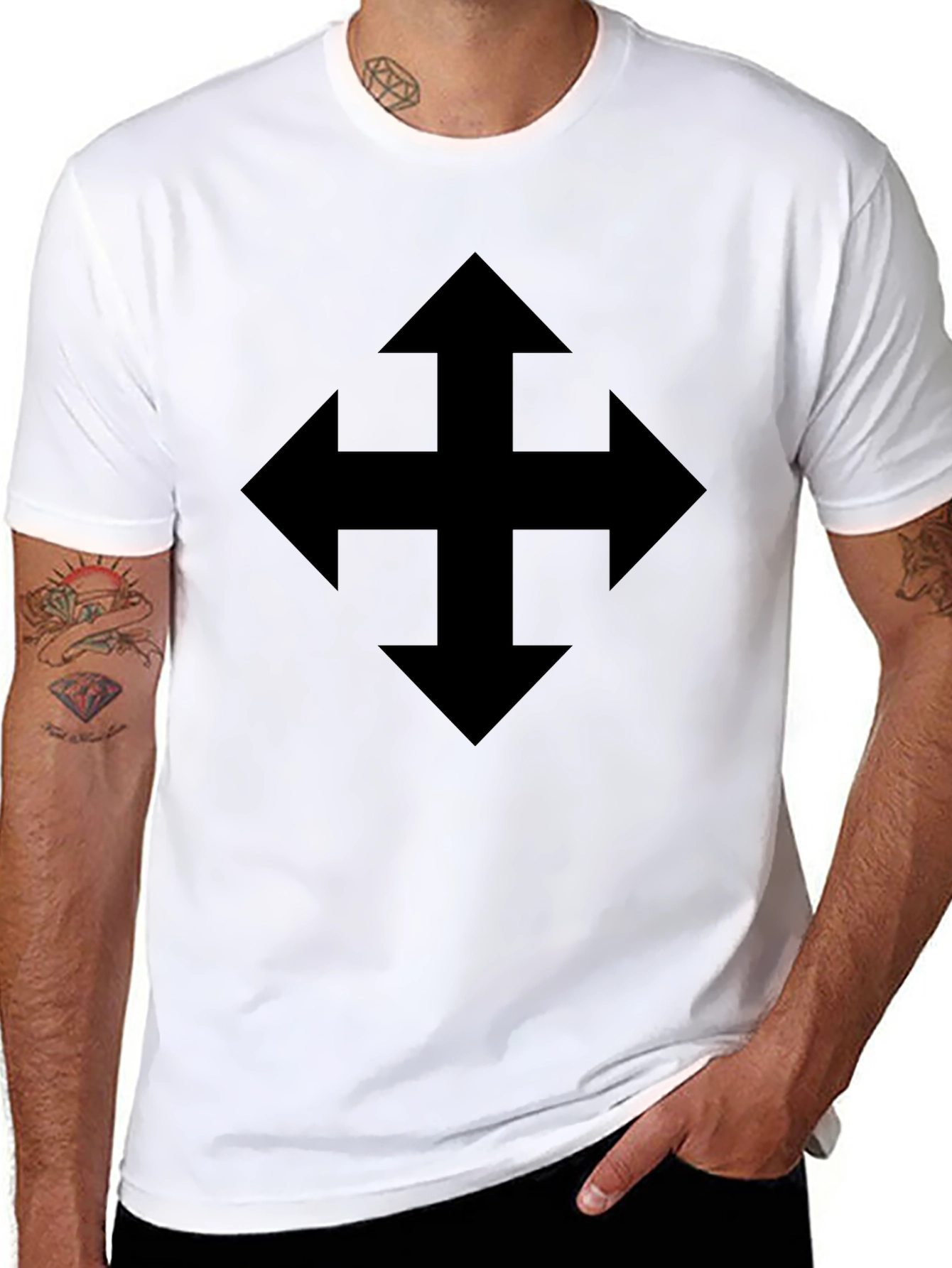 Directional Arrow T-Shirt - Bold Design