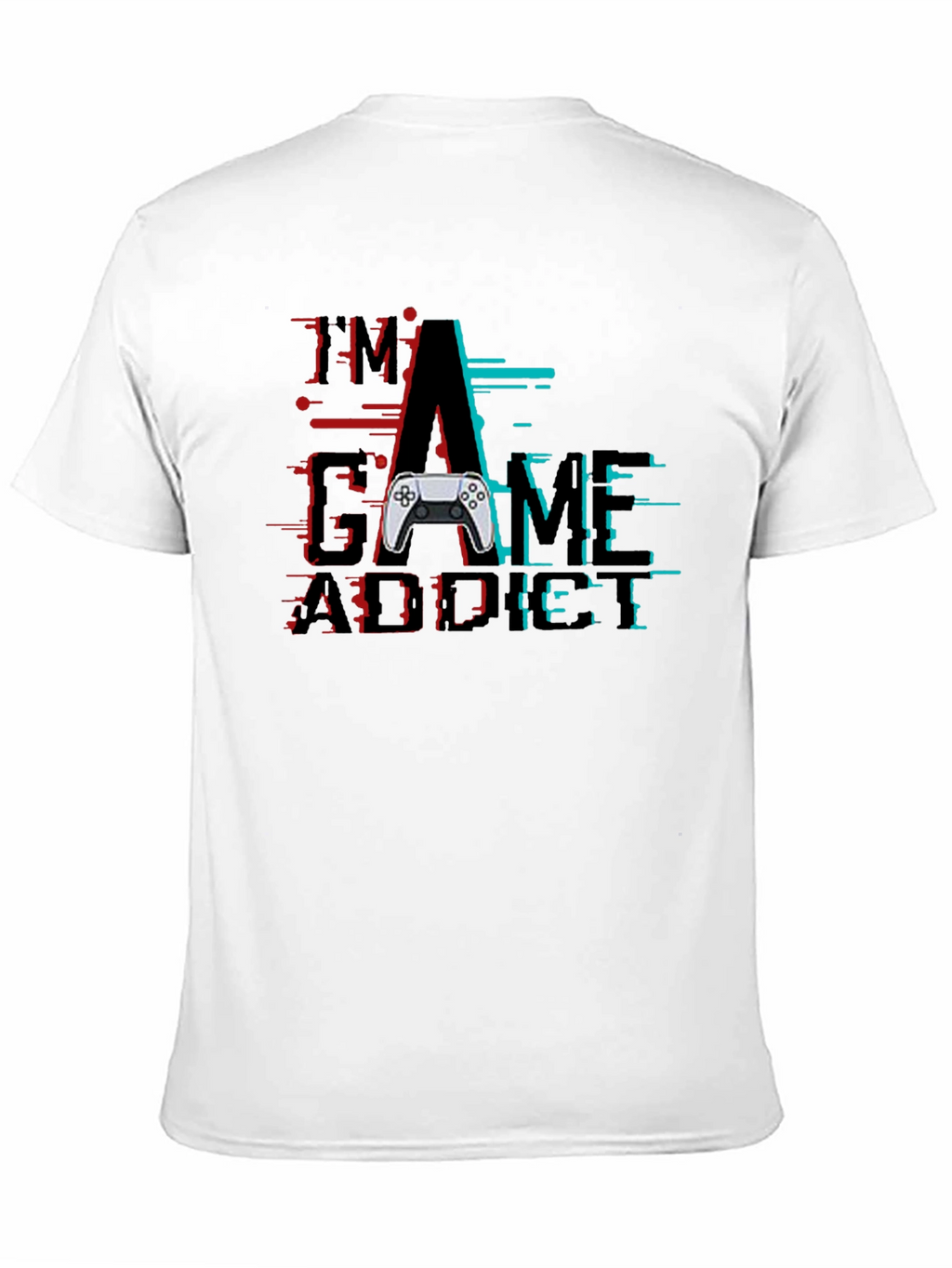 Im A Game Addict Black Graphic T-Shirt
