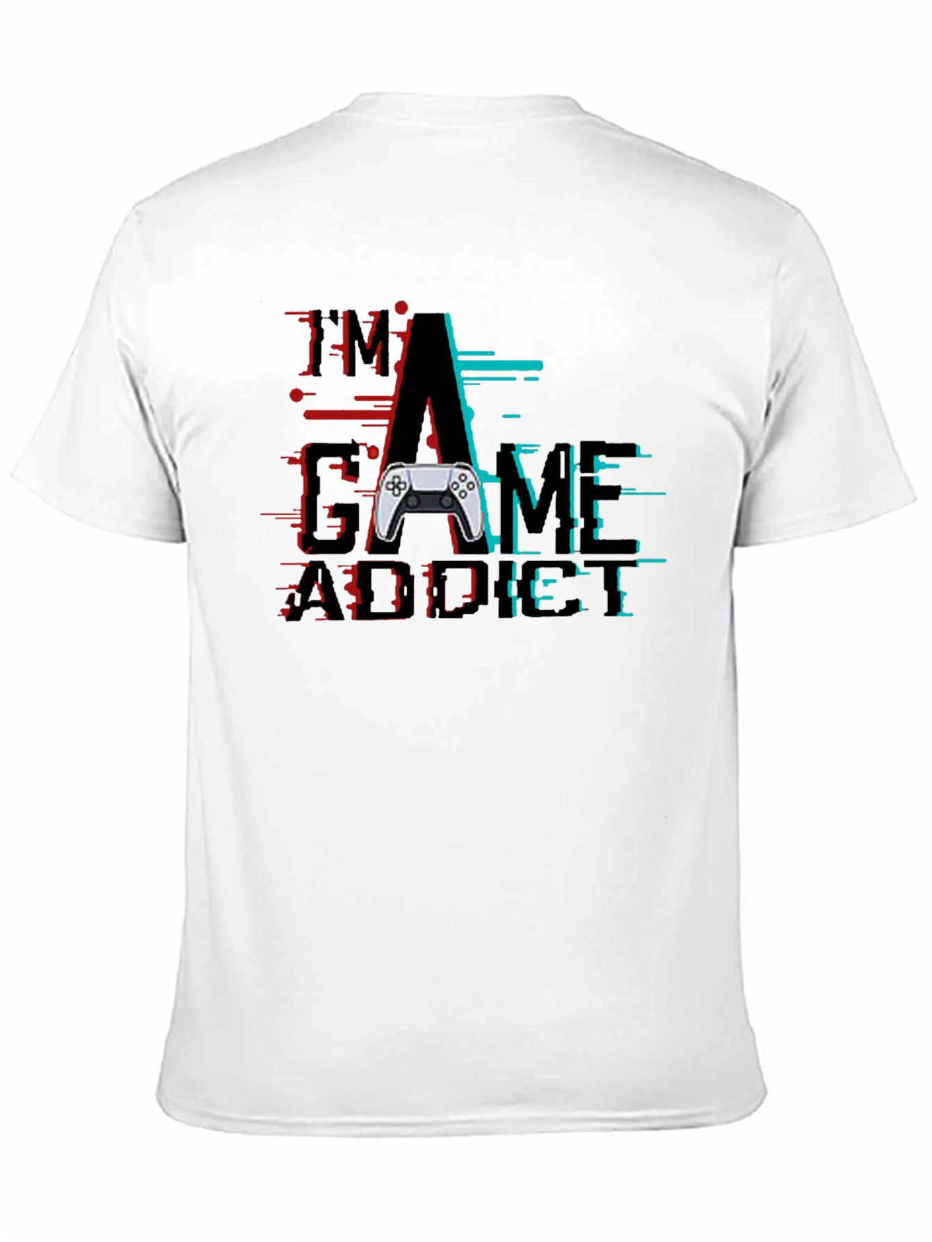 Im A Game Addict Black Graphic T-Shirt