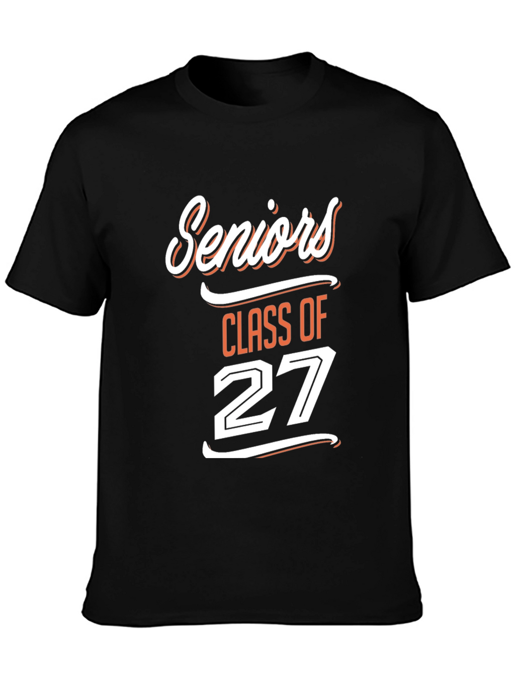Seniors Class of 27 Black T-Shirt