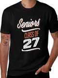 Seniors Class of 27 Black T-Shirt