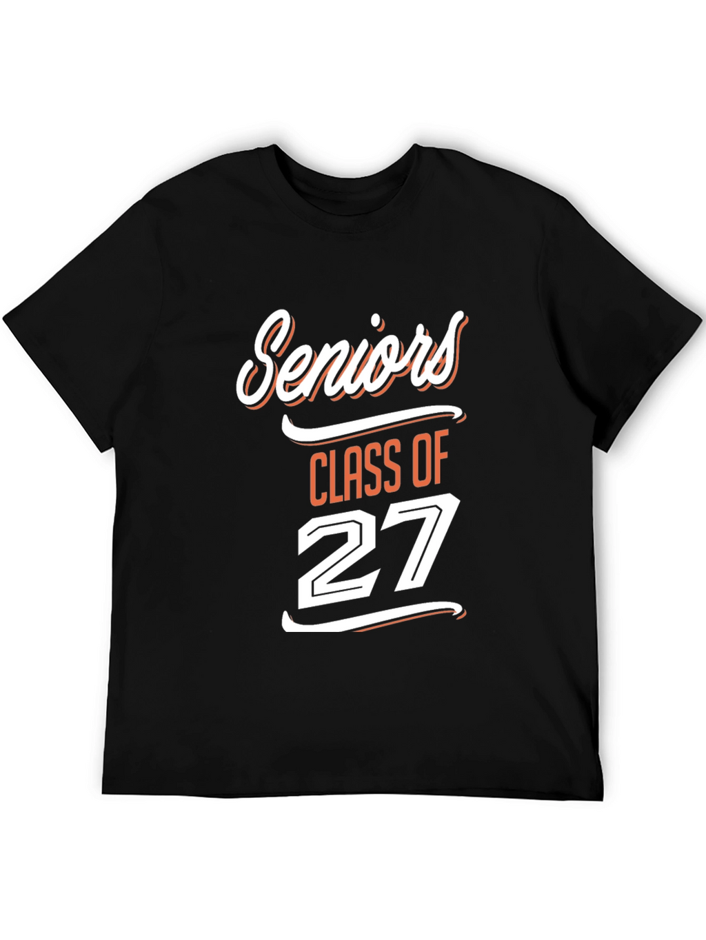 Seniors Class of 27 Black T-Shirt