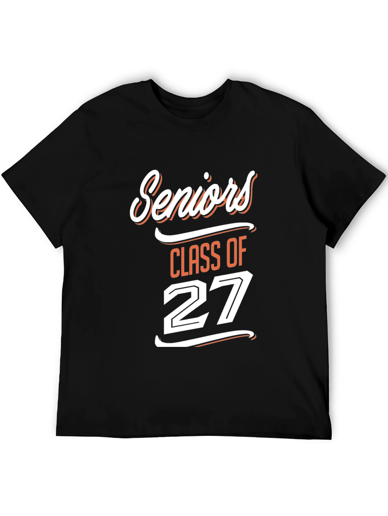 Seniors Class of 27 Black T-Shirt