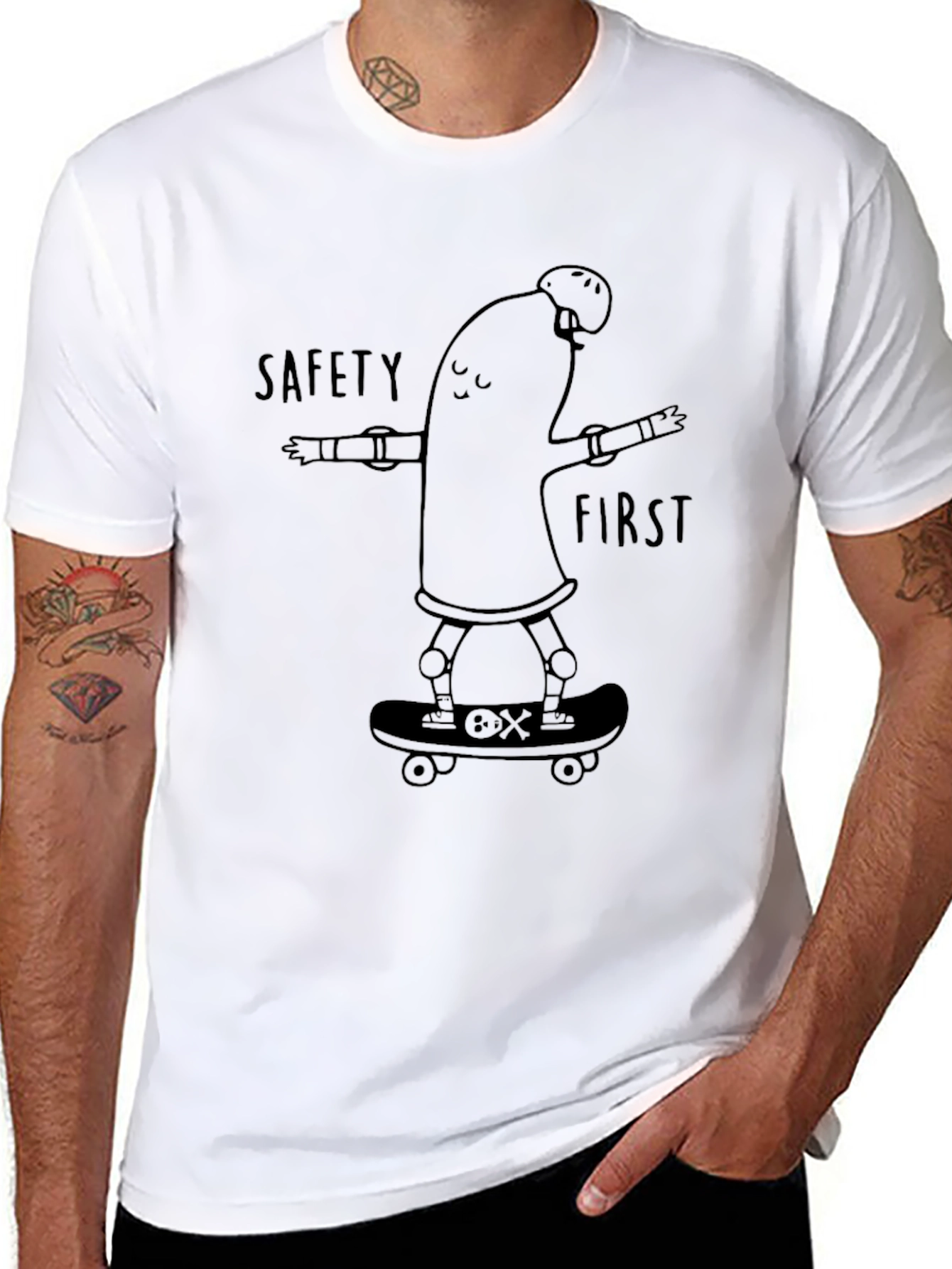 Safety First Skateboard T-Shirt