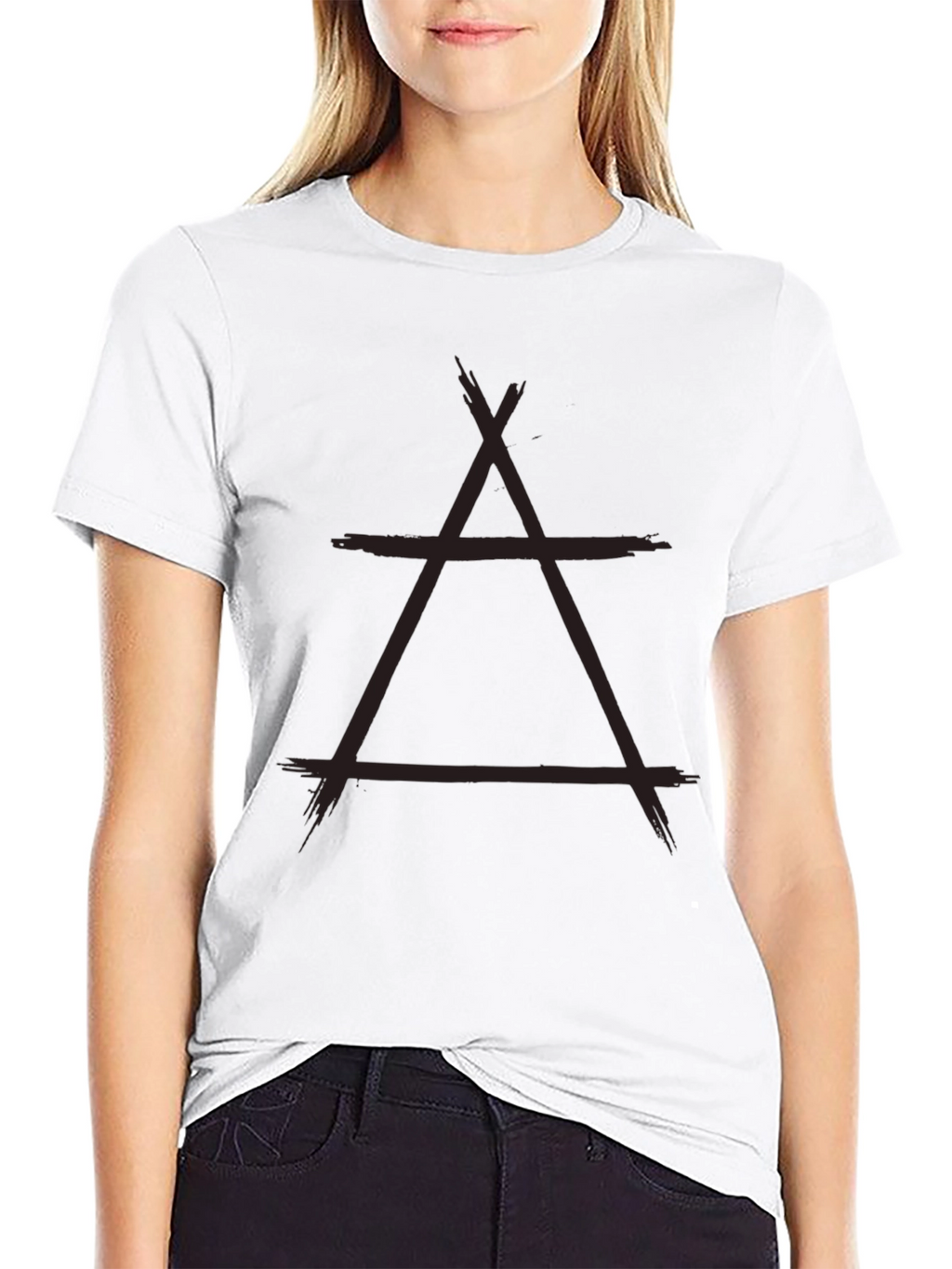 Abstract Triangle Graphic Tee - Modern Streetwear