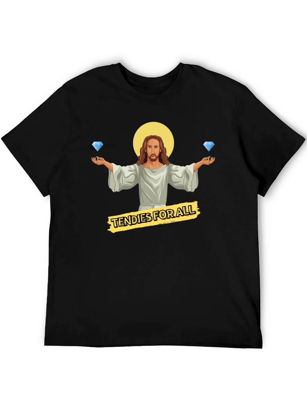 Tendies For All T-Shirt - Diamond Hands Jesus