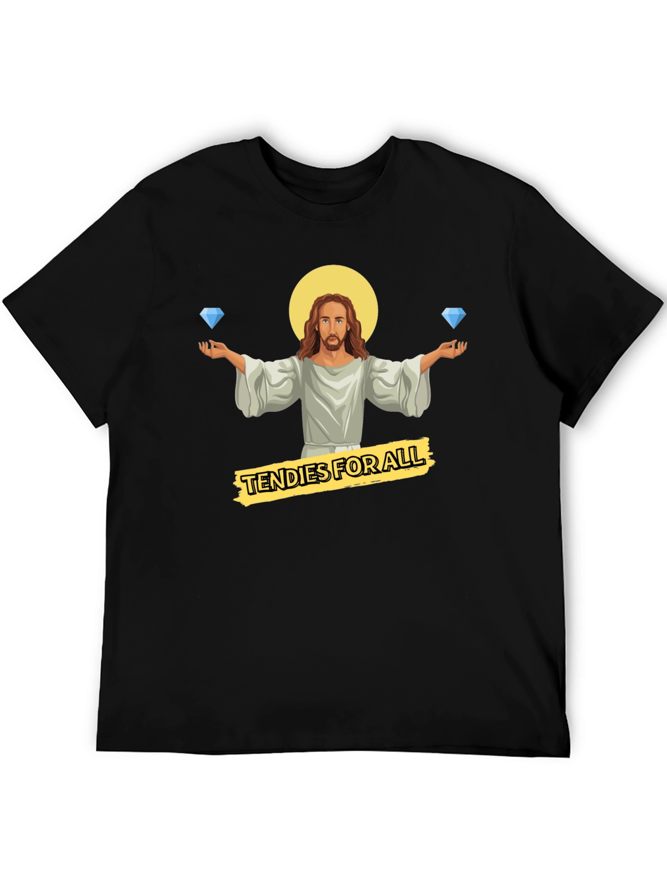 Tendies For All T-Shirt - Diamond Hands Jesus