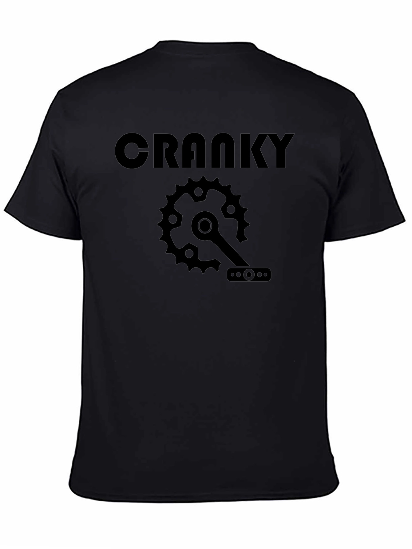 Cranky Bicycle Gear Black T-Shirt