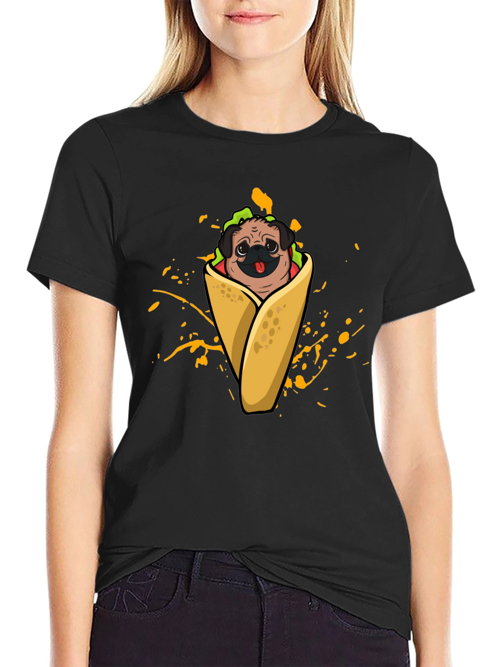 Pug Taco Graphic T-Shirt