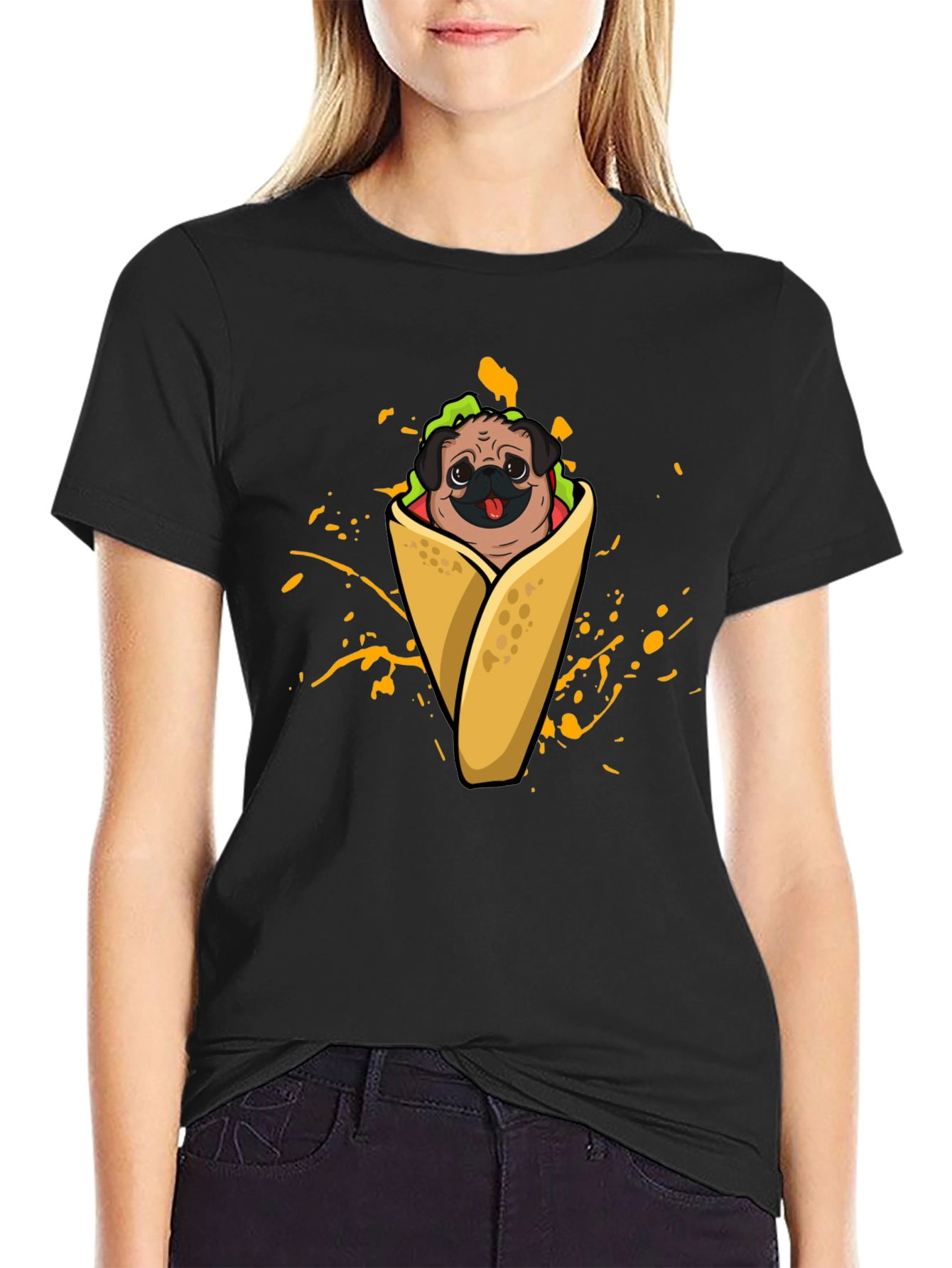 Pug Taco Graphic T-Shirt