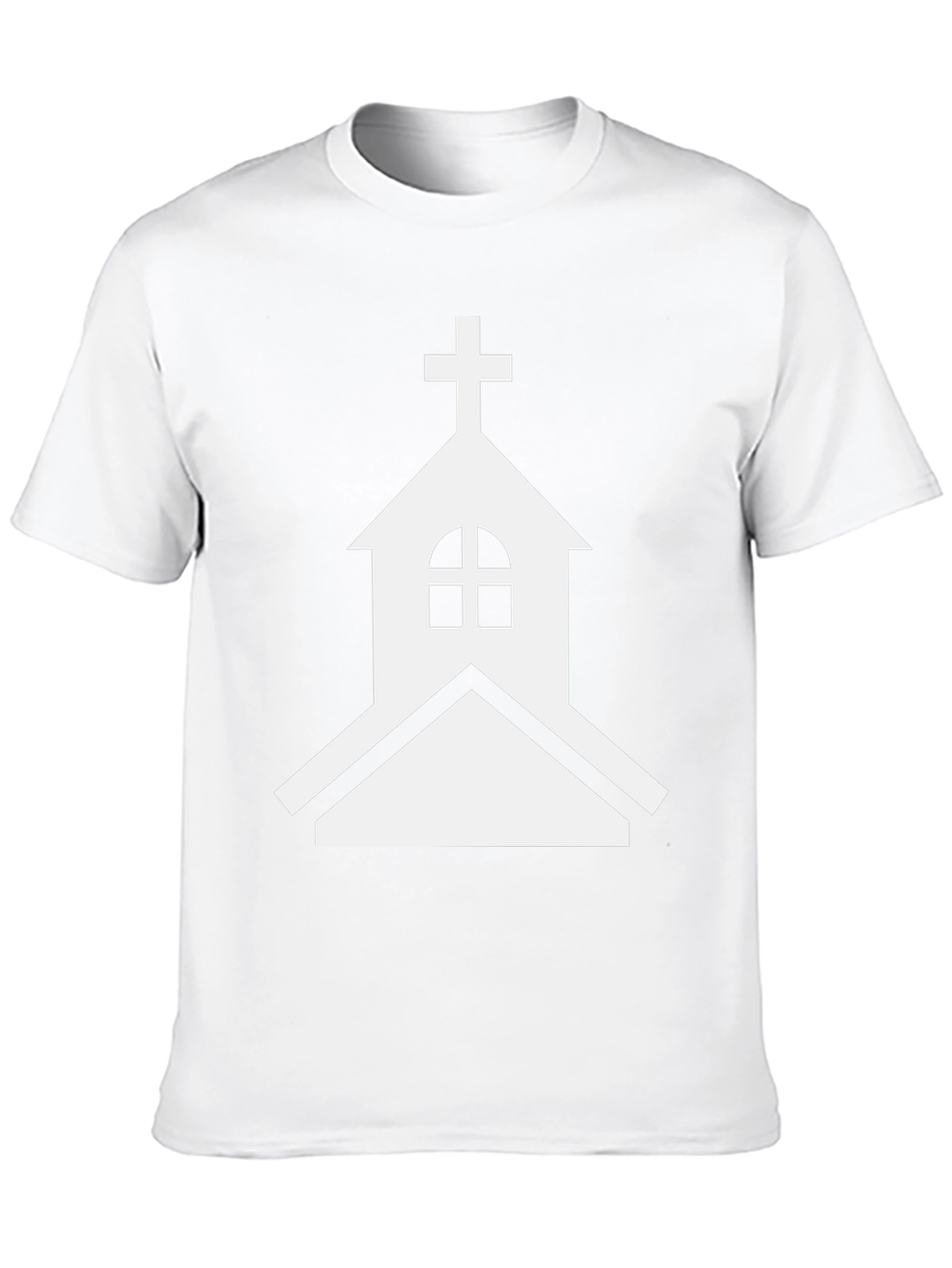 Church Graphic Tee - Black Cotton Blend